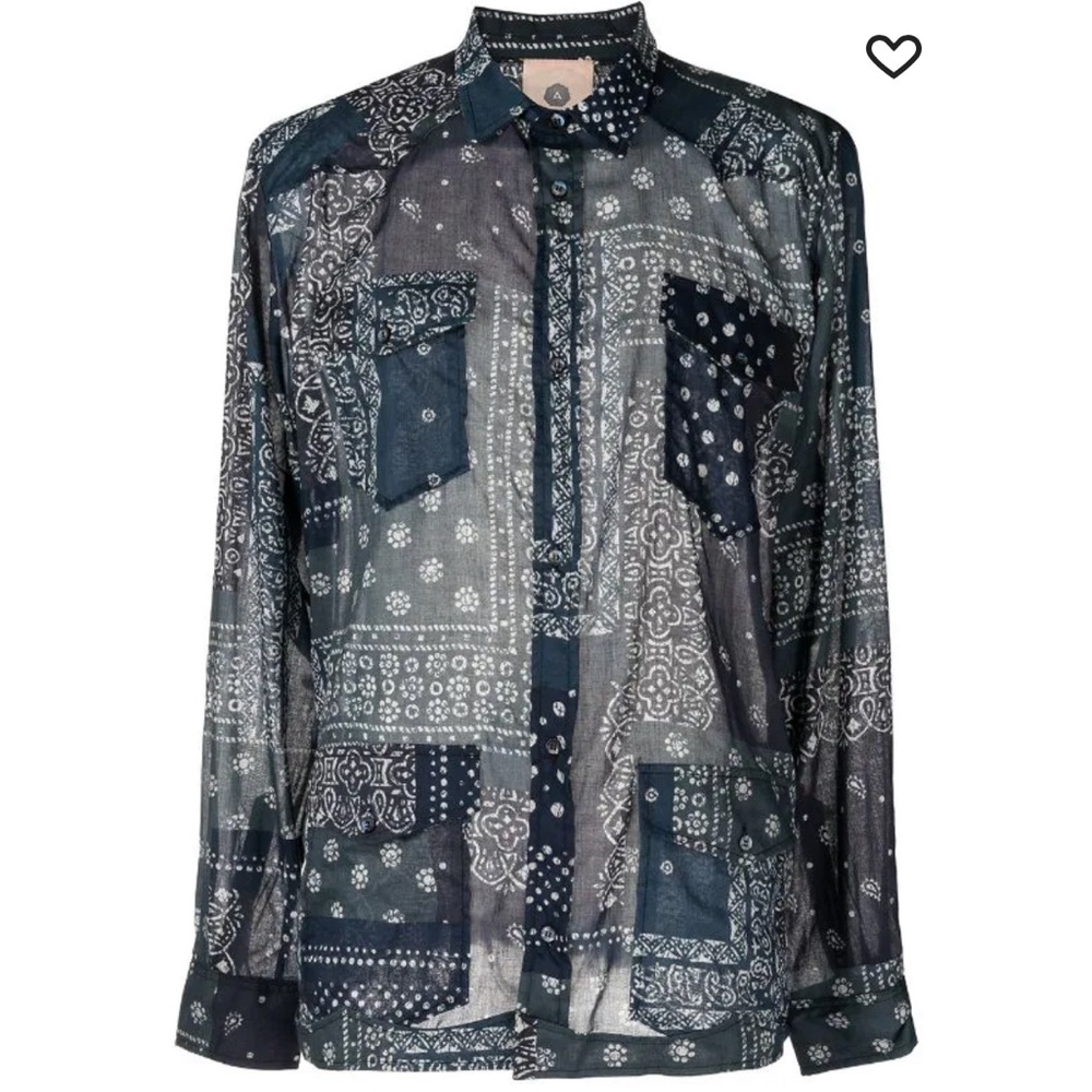 Alchemist paisley button down shirt
